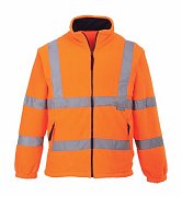 Fleece HiVis bunda oranžová XXXXL